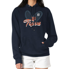 Detroit Tigers G-III 4Her by Carl Banks Women's Leopard Heart Pullover Hoodie for sale