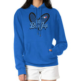 Toronto Blue Jays G-III 4Her by Carl Banks Women's Leopard Heart Pullover Hoodie Sale