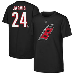 Seth Jarvis Carolina Hurricanes Youth Player Name & Number T-Shirt - Black | NHL Clearance
