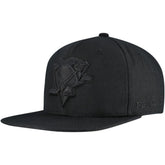 Pittsburgh Penguins Mitchell & Ness Soul Strike Pearl Tonal Snapback Hat - Black | NHL Lifestyle