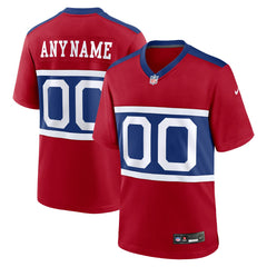 New York Giants Alternate Game Custom Jersey - Century Red - Nike