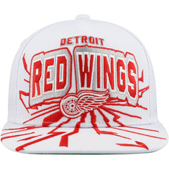 Detroit Red Wings Mitchell & Ness Youth After Shock Snapback Hat - White | NHL sale