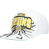 Boston Bruins Mitchell & Ness Youth After Shock Snapback Hat - White | NHL sale