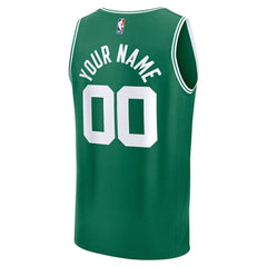 Fanatics Boston Celtics Fast Break Custom Jersey Icon Edition Kelly Green
