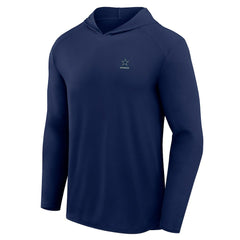 Dallas Cowboys Front Office Power Mono Long Sleeve Hoodie T-Shirt - Navy - Fanatics