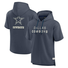 Dallas Cowboys Elements Future Ground Lettering Short Sleeve Pullover Hoodie - Navy - Fanatics