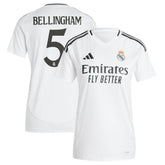 Adidas - Jude Bellingham Real Madrid Women's 2024/25 Home Replica Player Jersey - White