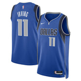 Nike Kyrie Irving Dallas Mavericks Unisex Badge Swingman Replica Jersey Icon Editi- Blue