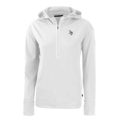 Minnesota Vikings Cutter & Buck Women's Daybreak Eco Recycled Half-Zip Hoodie - White - NFL