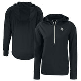 Minnesota Vikings Cutter & Buck Women's Daybreak Eco Recycled Half-Zip Hoodie - Black - NFL