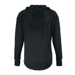 Detroit Lions Cutter & Buck Women's Daybreak Eco Recycled Half-Zip Hoodie - Black - NFL