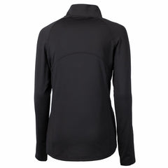 Detroit Lions Cutter & Buck Women's Adapt Eco Knit Stretch Recycled Half-Zip Pullover Top - Black - NFL