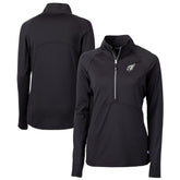 Arizona Cardinals Cutter & Buck Women's Adapt Eco Knit Stretch Recycled Half-Zip Pullover Top - Black - NFL