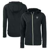 Las Vegas Raiders Cutter & Buck Women's Daybreak Eco Recycled Full-Zip Hoodie - Black - NFL