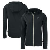 Detroit Lions Cutter & Buck Women's Daybreak Eco Recycled Full-Zip Hoodie - Black - NFL