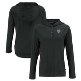 Chicago Bears Cutter & Buck Women's Coastline Epic Comfort Eco Recycled Long Sleeve Hoodie T-Shirt - Black - NFL
