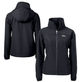 Baltimore Ravens Cutter & Buck Women's Charter Eco Recycled Full-Zip Hoodie Jacket - Black - NFL