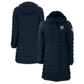 Chicago Bears Cutter & Buck Women's Mission Ridge Repreve Eco Insulated Full-Zip Hoodie Long Puffer Jacket - Navy - NFL