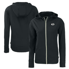 San Francisco 49ers Cutter & Buck Women's Daybreak Eco Recycled Full-Zip Hoodie - Black - NFL
