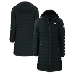 Washington Commanders Cutter & Buck Women's Mission Ridge Repreve Eco Insulated Full-Zip Hoodie Long Puffer Jacket - Black - NFL