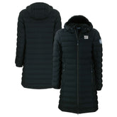 New York Giants Cutter & Buck Women's Mission Ridge Repreve Eco Insulated Full-Zip Hoodie Long Puffer Jacket - Black - NFL