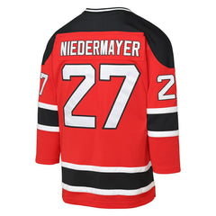 Scott Niedermayer New Jersey Devils Mitchell & Ness Youth 1999/00 Power Play Player Jersey - Red | NHL Lifestyle