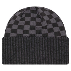 New York Jets New Era Checkered Cuffed Knit Hat - Black - NFL