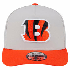 Cincinnati Bengals New Era Decent 9FIFTY A-Frame Snapback Hat - Stone - NFL