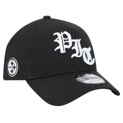 Pittsburgh Steelers New Era Mystic 9FORTY A-Frame Adjustable Hat - Black - NFL