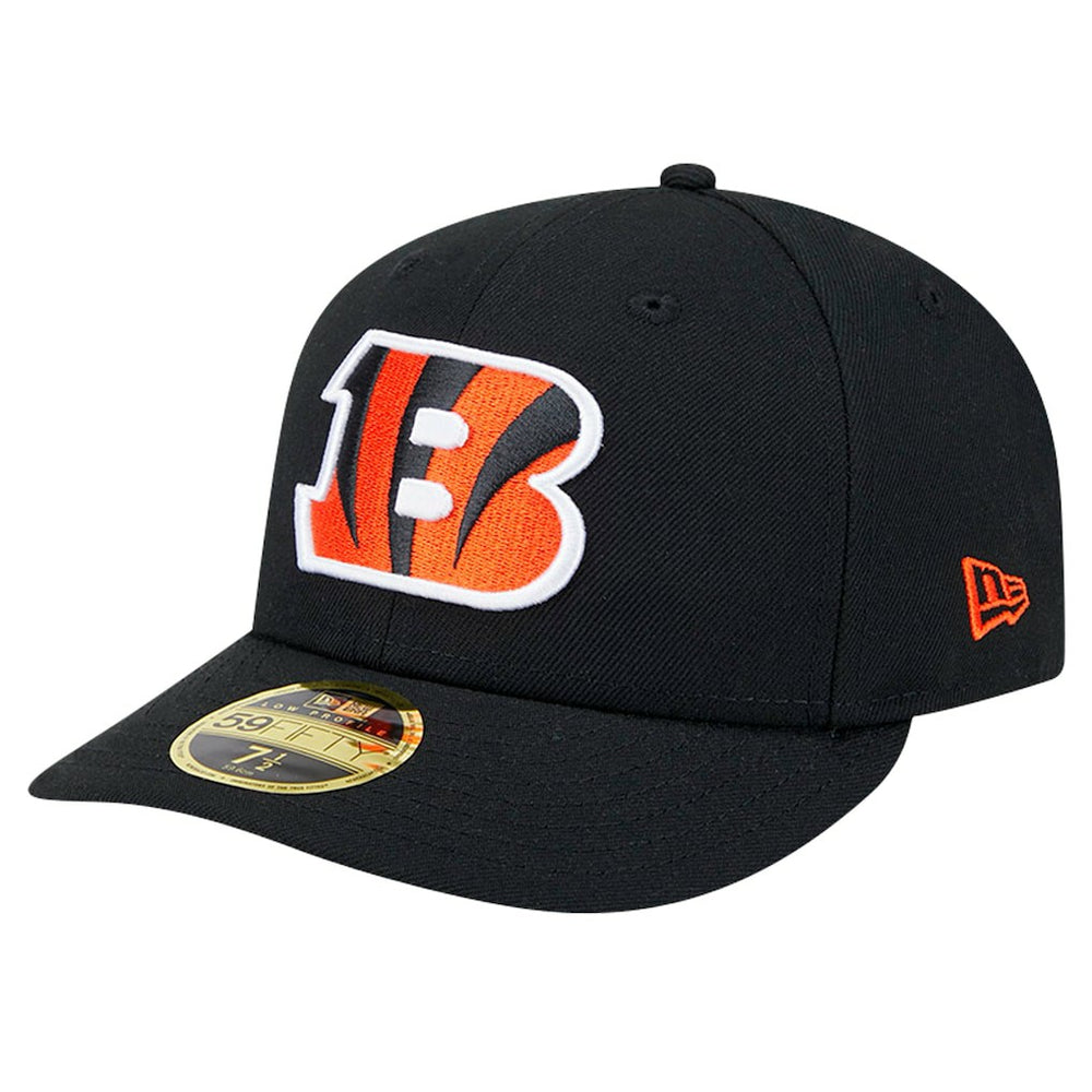 Cincinnati Bengals New Era Omaha Low Profile 59FIFTY Fitted Hat - Black - NFL