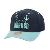 Seattle Kraken Mitchell & Ness All In 2.0 Pro Crown Adjustable Hat - Black | NHL online