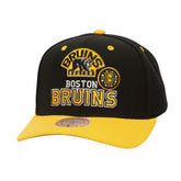 Boston Bruins Mitchell & Ness All In 2.0 Pro Crown Adjustable Hat - Black | NHL Lifestyle