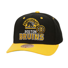 Boston Bruins Mitchell & Ness All In 2.0 Pro Crown Adjustable Hat - Black | NHL Lifestyle