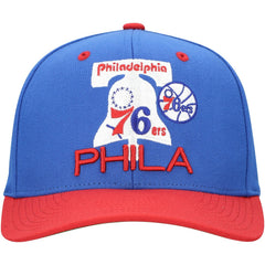 Mitchell & Ness Philadelphia 76ers All In 2.0 Pro Crown Snapback Hat Royal