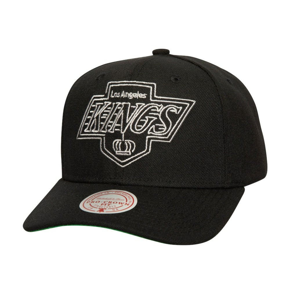 Los Angeles Kings Mitchell & Ness Soul Strike Neon Logo Pro Crown Adjustable Hat - Black | NHL online