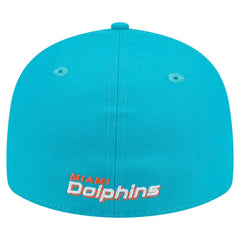 Miami Dolphins New Era Omaha Low Profile 59FIFTY Fitted Hat - Aqua - NFL
