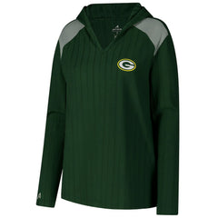 Green Bay Packers Antigua Women's Opulent Long Sleeve Hoodie T-Shirt - Green - NFL