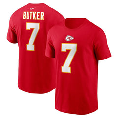 Harrison Butker Kansas City Chiefs Name & Number T-Shirt - Red - Nike
