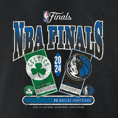 Fanatics Boston Celtics vs. Dallas Mavericks 2024 NBA Finals Matchup Drive To The Basket T-Shirt Black