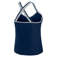 Dallas Cowboys WEAR by Erin Andrews Women's Cross Strap Tri-Blend Tank Top - Navy - NFL