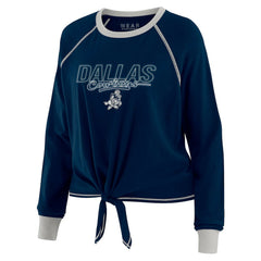 Dallas Cowboys WEAR by Erin Andrews Women's Tie-Front Long Sleeve T-Shirt - Navy - NFL