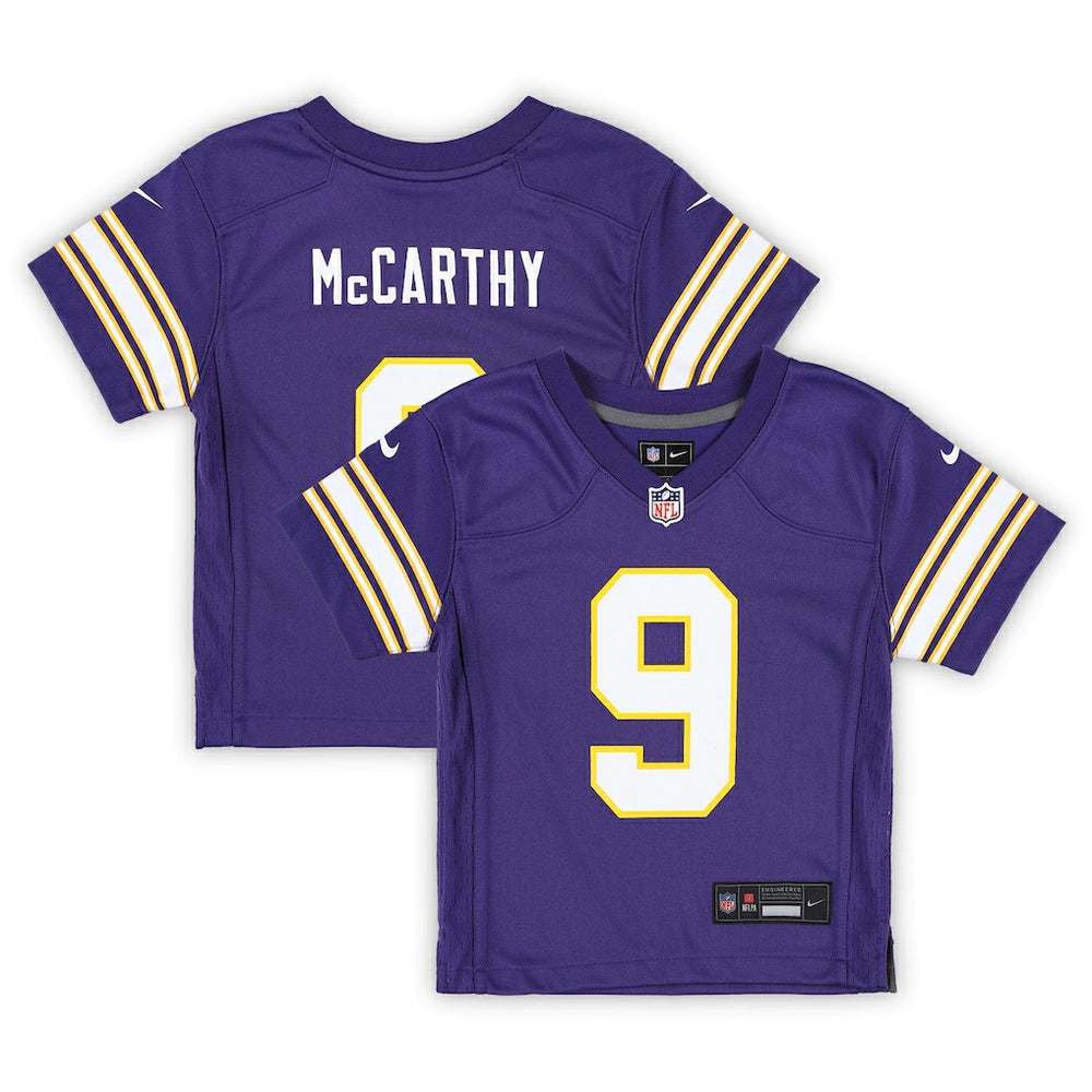 J.J. McCarthy Minnesota Vikings Preschool Classic Player Game Jersey - Purple - Nike
