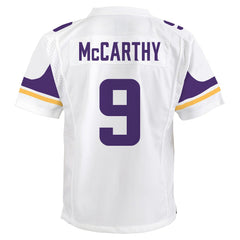 J.J. McCarthy Minnesota Vikings Youth Game Jersey - White - Nike