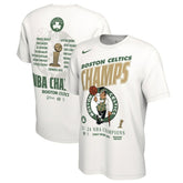 Nike Boston Celtics 2024 NBA Finals Champions Celebration Roster T-Shirt White