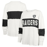 Las Vegas Raiders '47 Women's Clubhouse Pride Taylor Long Sleeve T-Shirt - Cream - 47 brand