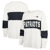 New England Patriots '47 Women's Clubhouse Pride Taylor Long Sleeve T-Shirt - Cream - 47 brand