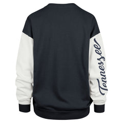 Tennessee Titans '47 Women's Double Header Rise Andie Pullover Sweatshirt - Navy - 47 brand