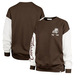 Cleveland Browns '47 Women's Double Header Rise Andie Pullover Sweatshirt - Brown - 47 brand