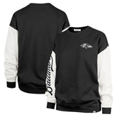 Baltimore Ravens '47 Women's Double Header Rise Andie Pullover Sweatshirt - Black - 47 brand