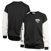 Jacksonville Jaguars '47 Women's Double Header Rise Andie Pullover Sweatshirt - Black - 47 brand